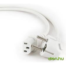 Gembird Cablexpert Hálózati tápkábel 1,8m fehér /PC-186W-VDE/ kábel és adapter