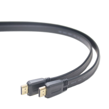 Gembird Cablexpert HDMI male-male lapos kábel 3m fekete (CC-HDMI4F-10) (CC-HDMI4F-10) kábel és adapter