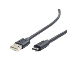 Gembird Cablexpert USB 2.0 AM --&amp;gt; Type-C (USB-C) 1.8m fekete (CCP-USB2-AMCM-6) kábel és adapter