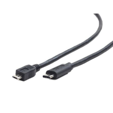 Gembird Cablexpert USB 2.0 micro B apa --> Type-C (USB-C) kábel 3m fekete (CCP-USB2-MBMCM-10) (CCP-USB2-MBMCM-10) kábel és adapter