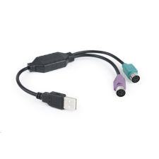 Gembird Cablexpert USB A type --> PS/2 female 50cm  (UAPS12-BK) (UAPS12-BK) kábel és adapter