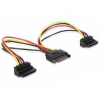 Gembird CC-SATAM2F-02 cable power SATA 15 pin -> 2x SATA HDD angled connectors (CC-SATAM2F-02)