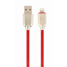 Gembird CC-USB2R-AMLM-1M-R Premium rubber 8-pin charging and data cable 1 m red kábel és adapter