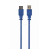 Gembird CCP-USB3-AMAF-6 High End USB 3.0 Extension Cable USB A Male Plug to USB A Female Plug 1 8 Meters blue (CCP-USB3-AMAF-6)