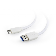 Gembird CCP-USB3-AMCM-W-0.1M USB-C apa USB3.0-A apa Adatkábel 0.1m - Fehér kábel és adapter