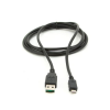 Gembird double-sided USB 2.0 AM to Micro-USB kábel, 1 m, fekete (CC-MUSB2D-1M)