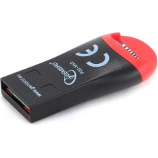 Gembird FD2-MSD-3 kulcstartó USB2.0 microSDHC kártyaolvasó fekete-piros (FD2-MSD-3) kulcstartó