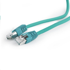 Gembird FTP CAT6A patch kábel 1m zöld (PP6A-LSZHCU-G-1M) kábel és adapter