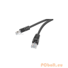 Gembird Gembird PP6U-0.25M/BK UTP Cat6 Patch kábel 0.25m Fekete