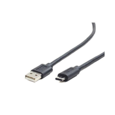 Gembird Gembird USB 2.0 A-C összekötõ kábel 3m - Fekete kábel és adapter