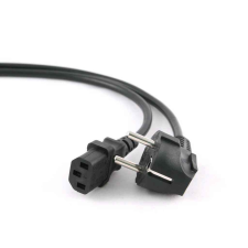Gembird Hálózati tápkábel schuko->C13 1,8m Black kábel és adapter