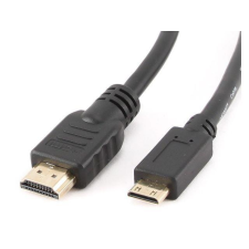 Gembird HDMI-HDMI mini M/M, gold-plated connectors, 3m kábel és adapter