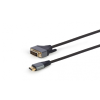 Gembird HDMI to DVI-D (Single Link) (18+1)  Premium Series cable 1,8m Black (CC-HDMI-DVI-4K-6)