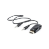 Gembird HDMI -> VGA + jack adapter fekete (A-VGA-HDMI-02) (A-VGA-HDMI-02)