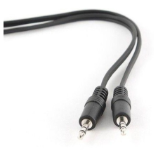 Gembird Jack stereo 3,5mm -> M/M audio kábel 2m fekete kábel és adapter
