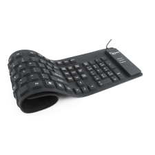 Gembird KB-109F-B billentyűzet USB + PS/2 QWERTY Fekete billentyűzet
