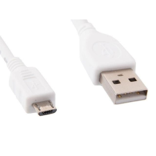 Gembird micro USB kábel 1m fehér (CCP-MUSB2-AMBM-W-1M) kábel és adapter