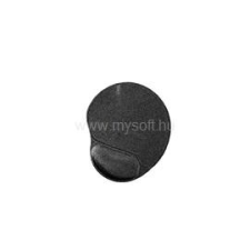 Gembird MP-GEL-BLACK zselés csuklótámaszos fekete egérpad (MP-GEL-BK) egérpad