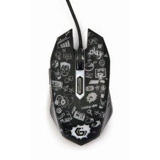 Gembird MUS-6B-GRAFIX-01 optikai egér fekete (MUS-6B-GRAFIX-01) egér