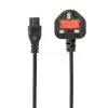 Gembird PC-187-ML12 UK power cord 1,8m Black (PC-187-ML12)