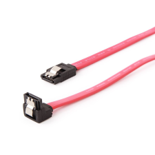 Gembird SATA3 50cm data cable with 90 degree bent connector metal clips kábel és adapter