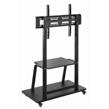 Gembird TVS-100F-01 TV padlóállvány görgős kerekekkel 37-100" tv állvány és fali konzol