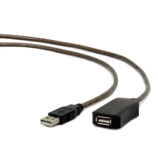 Gembird UAE-01-10M aktív USB hosszabbító kábel 10m kábel és adapter