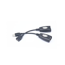 Gembird USB 1.1 aktív hosszabbító kábel AM-LAN-AF, max. 30m kábel és adapter