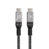 Gembird USB 4.0 Type C Összekötő Fekete 0.5m CCBP-USB4-CMCM240-0.5M