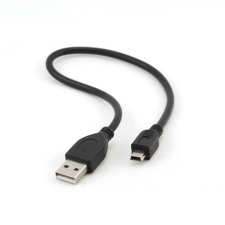  Gembird USB-A 2.0 -&gt; USB-B 2.0 mini 5pin M/M adatkábel 0.3m fekete kábel és adapter