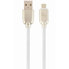 Gembird USB-A - USB micro B adat- és töltőkábel 1m fehér (CC-USB2R-AMmBM-1M-W) (CC-USB2R-AMmBM-1M-W) mobiltelefon kellék