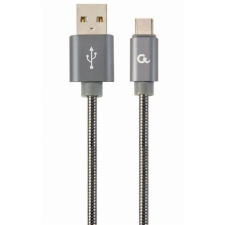  Gembird USB-C -&gt; USB 2.0 A M/M adatkábel 2m szürke Premium spiral metal kábel és adapter