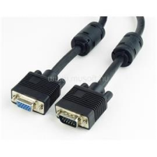 Gembird VGA M/F video jelkábel hosszabbító 1.8m fekete (CC-PPVGAX-6B) kábel és adapter