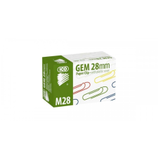  Gemkapocs 28mm színes, 100 db/doboz gemkapocs, tűzőkapocs