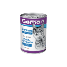 Gemon Cat Can Sterilised Macska Konzerv (Tonhal és Óceáni Hal) – 415 g macskaeledel