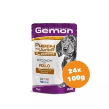 Gemon Dog alutasak Puppy & Junior Csirke 24x100g kutyaeledel