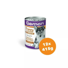 Gemon Dog konzerv Puppy & Junior Csirke-Pulyka 12x415g kutyaeledel
