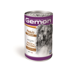 Gemon Medium Adult kutyakonzerv - csirke, pulyka 1250 g kutyaeledel
