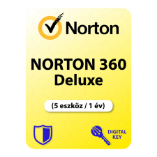 Gen Digital Inc. Norton 360 Deluxe (5 eszköz / 1 év) (EU) (Elektronikus licenc) karbantartó program
