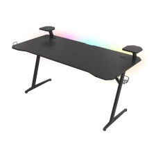 Genesis Holm 510 Gamer asztal RGB világítással, 160X75 fekete íróasztal
