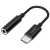 Genius ACC-C100 3,5mm audio jack to USB-C Black 32590012400