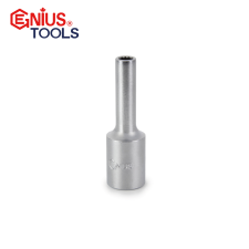 GENIUS TOOLS Dugókulcs - crowafej 3/8" 12 lap hosszú 7 mm Genius dugókulcs
