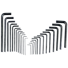 GENIUS TOOLS HK-025MS L-alakú imbuszkulcs készlet, metrikus és colos, 25 részes imbuszkulcs