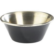 GenWare Tálka rozsdamentes acél, magasság: 26 mm, átmérő: 62 mm, fekete konyhai eszköz