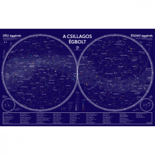 Geobook Csillagtérkép, klasszik csillagászati térkép, csillagászati falitérkép 110x70 cm térkép