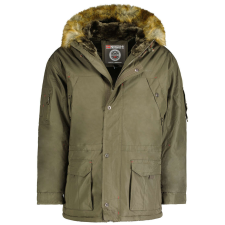 Geographical Norway férfi kabát ABIOSAURE MEN 003 parka, XL Khaki férfi kabát, dzseki