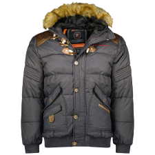 GEOGRAPHICAL NORWAY férfi kabát BELPHEGORE MEN téli, L Sötétszürke férfi kabát, dzseki