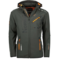 Geographical Norway férfi kabát ROYAUTE softshell, 4XL Sötétszürke férfi kabát, dzseki