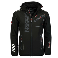 Geographical Norway férfi kabát ROYAUTE softshell, Fekete XXL férfi kabát, dzseki