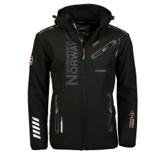 Geographical Norway férfi kabát ROYAUTE softshell, S Fekete férfi kabát, dzseki